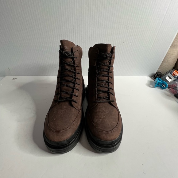 Timberland Women's Ray City Dark Brown Nubuck Leather Waterproof Boots. - Picture 3 of 9